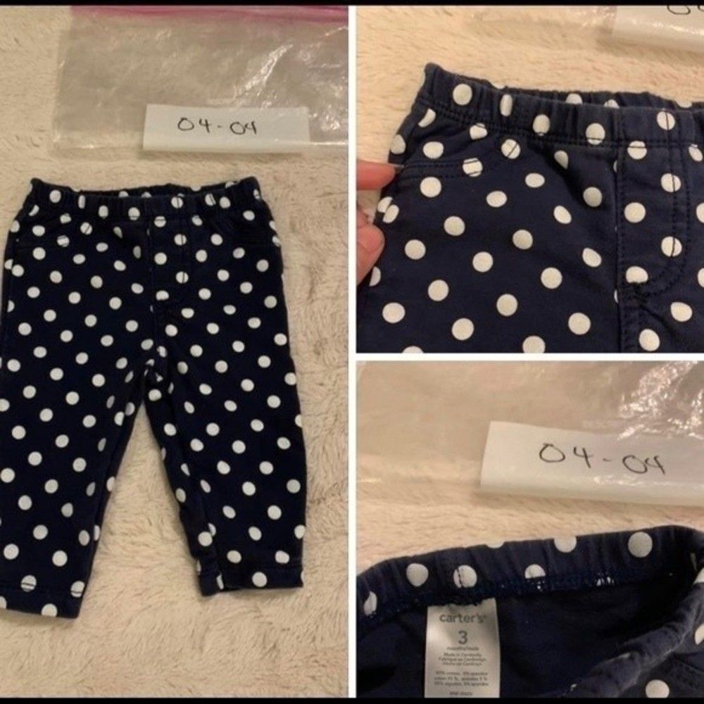 Carter's‎ girls pants baby polka dot 3 mo pants 3 month
